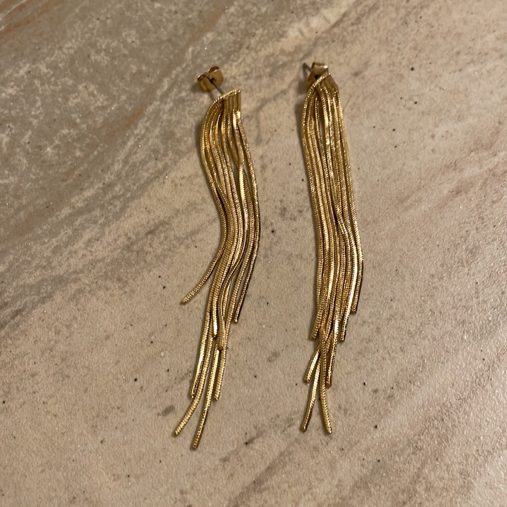 Gold earrings